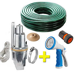 Насос вібраційний VODOMET VD-60 + шланг 20 м + пістолет + конектор