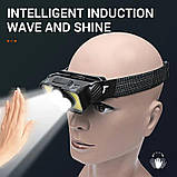 Налобний ліхтар - Світлодіодний налобний ліхтар Білий/Червоний - Надпотужний акумулятор із 6 режимами, фото 6