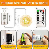 Підвісні різдвяні вогні з дистанційним керуванням, фото 2