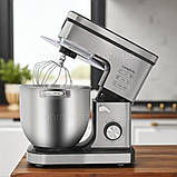 Стаціонарний міксер 2000 Вт LumaBella для замісу тіста з чашею 12 л потужний тістоміс на 7 режимів металевий, фото 2