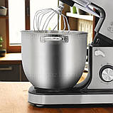 Стаціонарний міксер 2000 Вт LumaBella для замісу тіста з чашею 12 л потужний тістоміс на 7 режимів металевий, фото 3