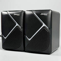 Комп'ютерні колонки Jedel S-526 з RGB підсвічуванням USB та 3.5mm Чорний 44984