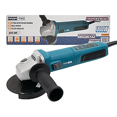 Потужна кутова шліфувальна машина PROFI-TEC AG125-1800 IndustrialLine : 1800Вт, диск 125мм (007088)