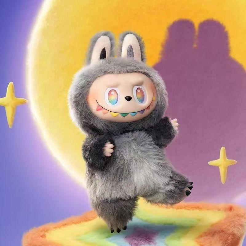 М'яка іграшка брелок Лабубу 3 сезон 17 см Labubu Secret Hidden Прихована Секретна модель Чорна, фото 1