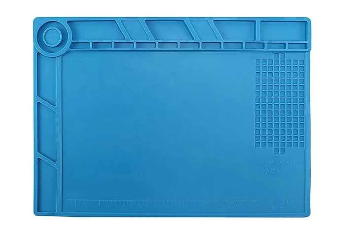 Мат силіконовий, термостійкий Aida S-140, килимок для ремонту портативної техніки та розкладки запчастин (345x245мм)