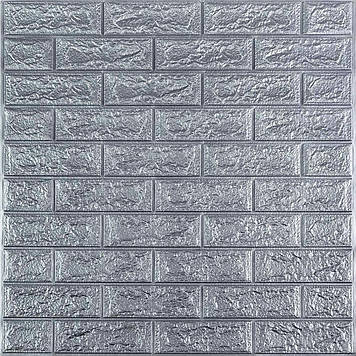 Панель стінова 3D 700х770х2мм Срібло SW-00001908