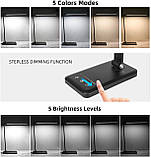 Настільна світлодіодна лампа Nestling, настільна лампа, регульована офісна лампа з регульованою яскравістю та USB-портом, фото 5