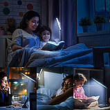 Настільна світлодіодна лампа Nestling, настільна лампа, регульована офісна лампа з регульованою яскравістю та USB-портом, фото 3