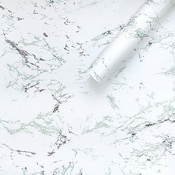 Самоклеюча плівка 0,45х10м х 0,07мм Зелено-червоний мармур SW-00001272