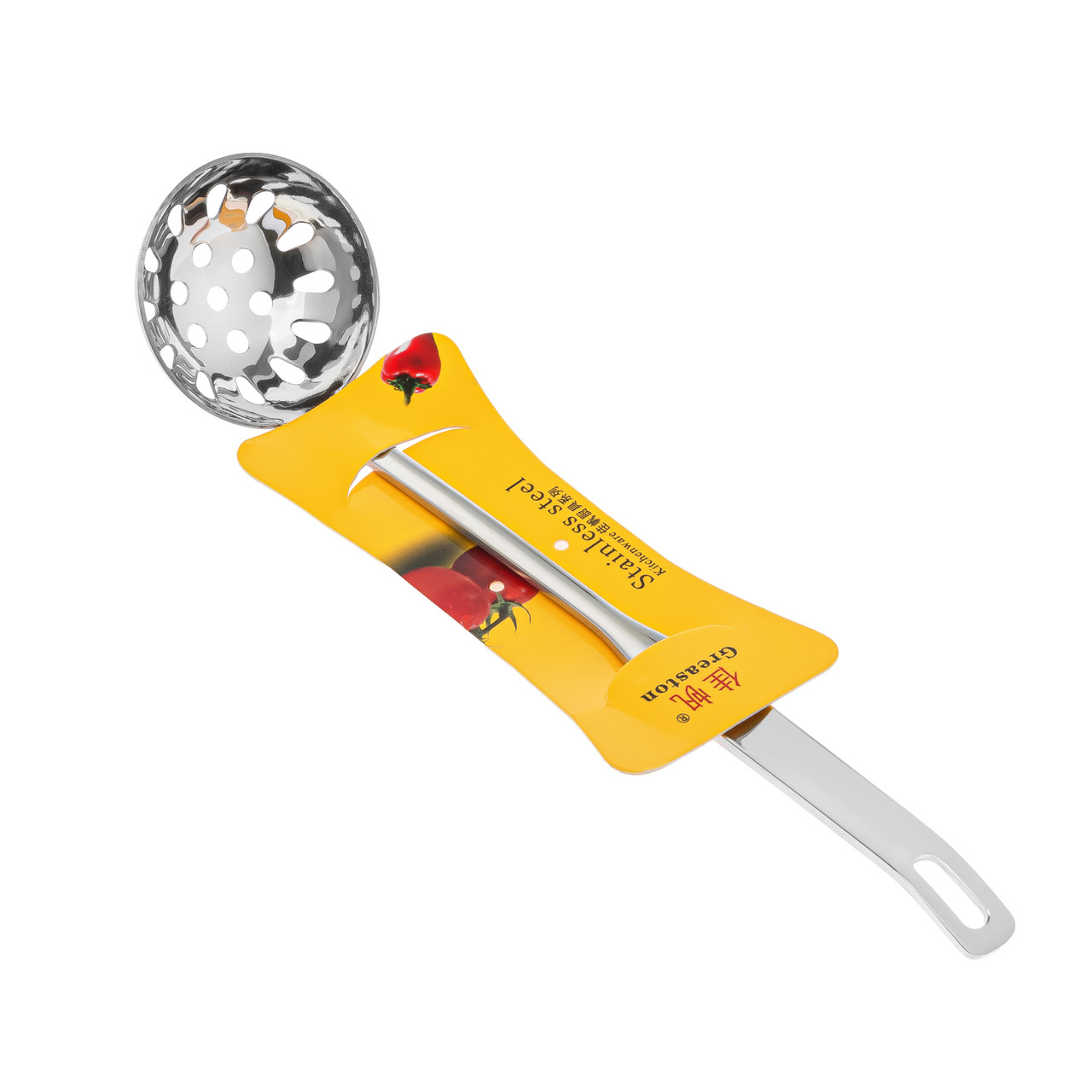 Ополоник-друшляк з нержавіючої сталі для легкого вилучення солінь та консервованих продуктів, фото 1