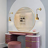 Настінні бра Набір з 2, сучасний настінний ліжко світильник абажур E26 Base Вінтажні латунні настінні світильники для спальні, фото 4