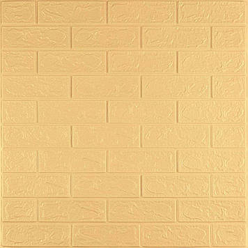 Панель стінова 3D 700х770х2мм Жовто-пісочний SW-00001909