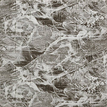 Панель стінова 3D 700х770х2мм (061-2) Мармур Чорний SW-00001912