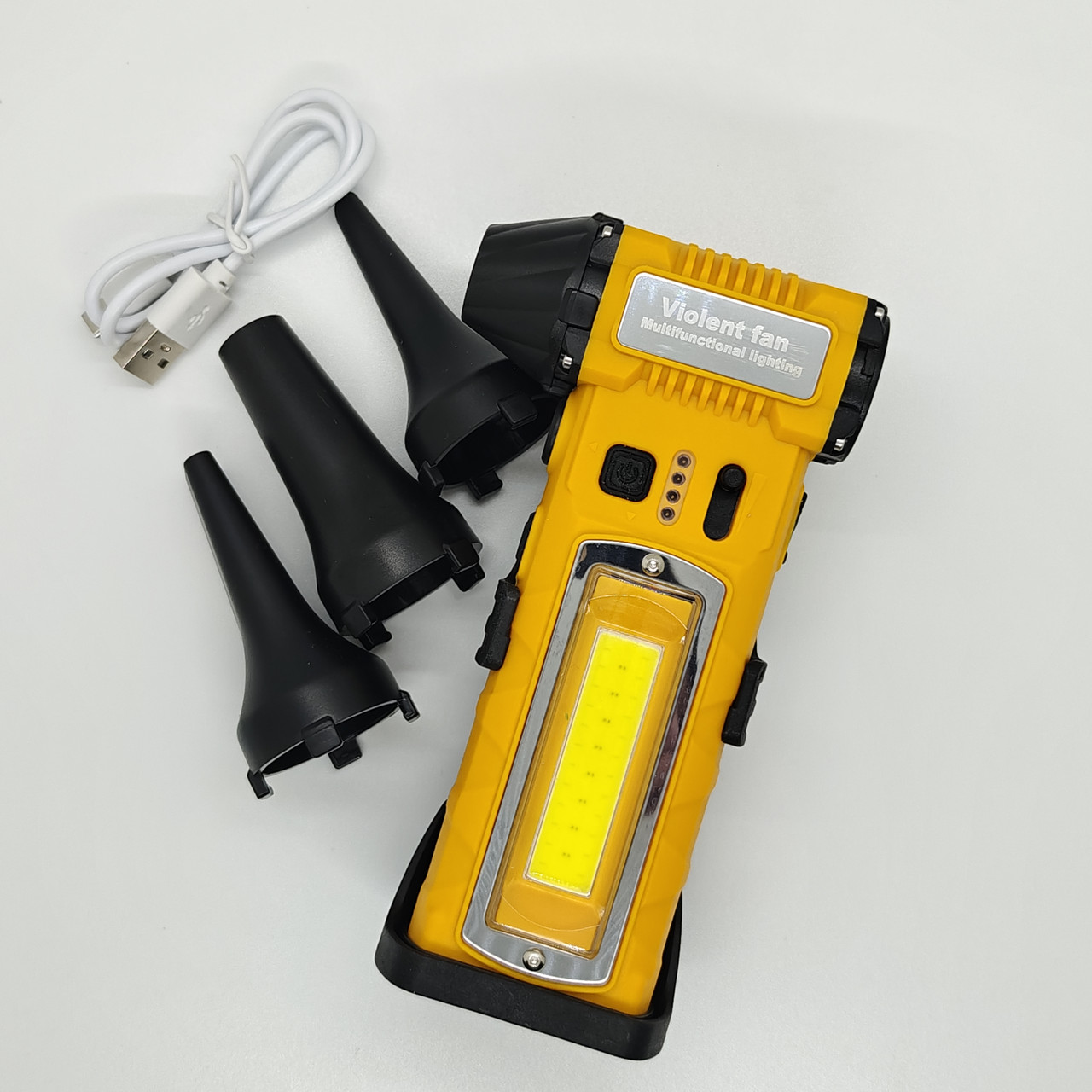 Турбовентилятор акумуляторний Violent Fan F020 4в1 - потужна повітродувка для чищення з регулюванням швидкості, фото 1