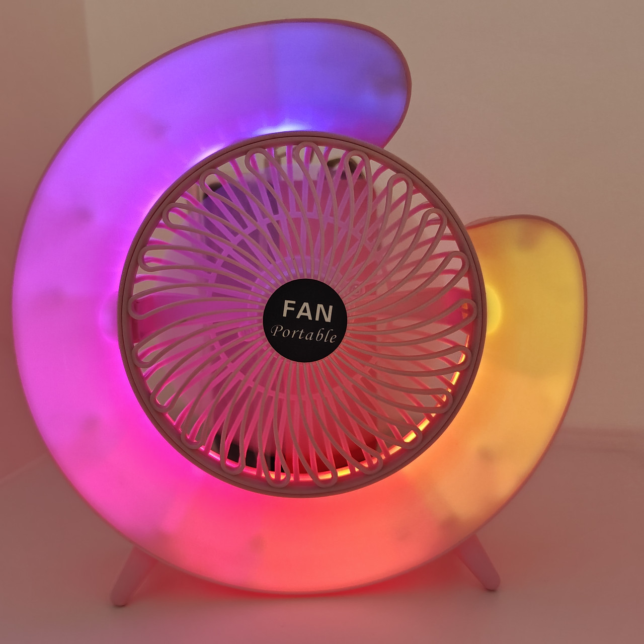 Настільний вентилятор з підсвіткою Desktop Fan – goodcase.com.ua