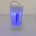 Лампа акумуляторна від комарів з ліхтариком, антимоскітна лампа, електромухоловка від мошок для дачі, фото 4