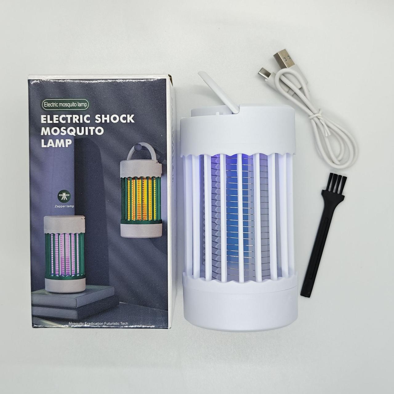 Лампа акумуляторна від комарів з ліхтариком, антимоскітна лампа, електромухоловка від мошок для дачі, фото 1