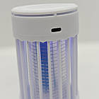 Лампа акумуляторна від комарів з ліхтариком, антимоскітна лампа, електромухоловка від мошок для дачі, фото 8