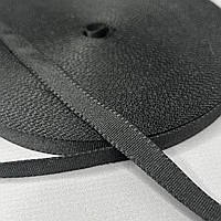 Тунельна стрічка поліестр Ø 1см, - чорна