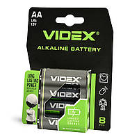 Батарейка Videx LR6 Alkaline (AA) Blister Card 8pcs