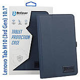 Чохол-книжка BeCover Slimbook для Lenovo Tab M10 TB-328F (3rd Gen) 10.1" Deep Blue (708340) з підставкою, магнітна застежка, фото 3