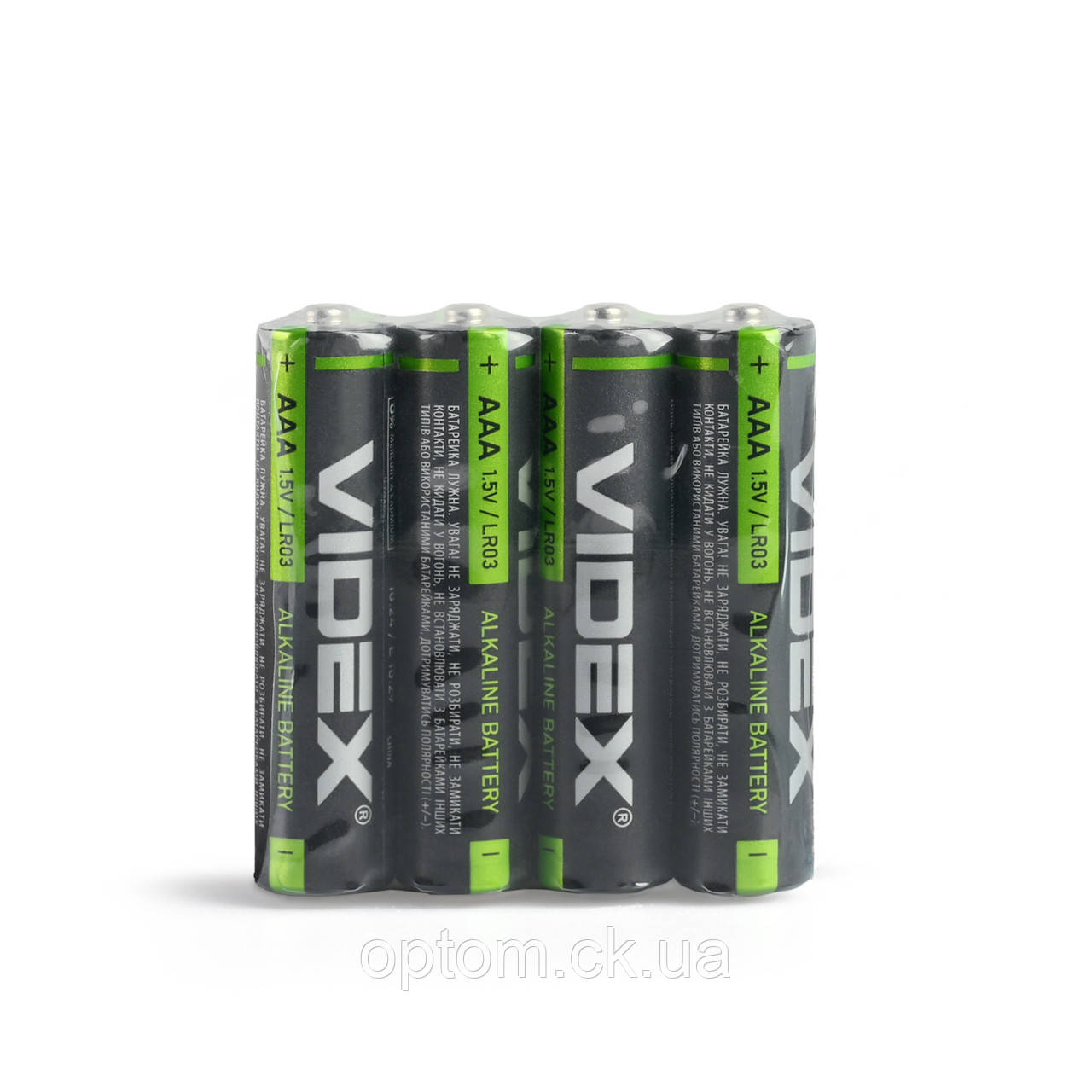 Батарейка Videx LR03 Alkaline  (AAA) shrink, фото 1