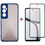 Чохол-накладка Dengos для Realme C65 Blue (DG-KM-94) + захисне скло, силіконовий матеріал, форм-фактор накладка, фото 4