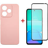 Чохол-накладка Dengos для Xiaomi Redmi 13 4G Рожевий (DG-KM-99) + захисне скло, силіконовий чохол, фото 4