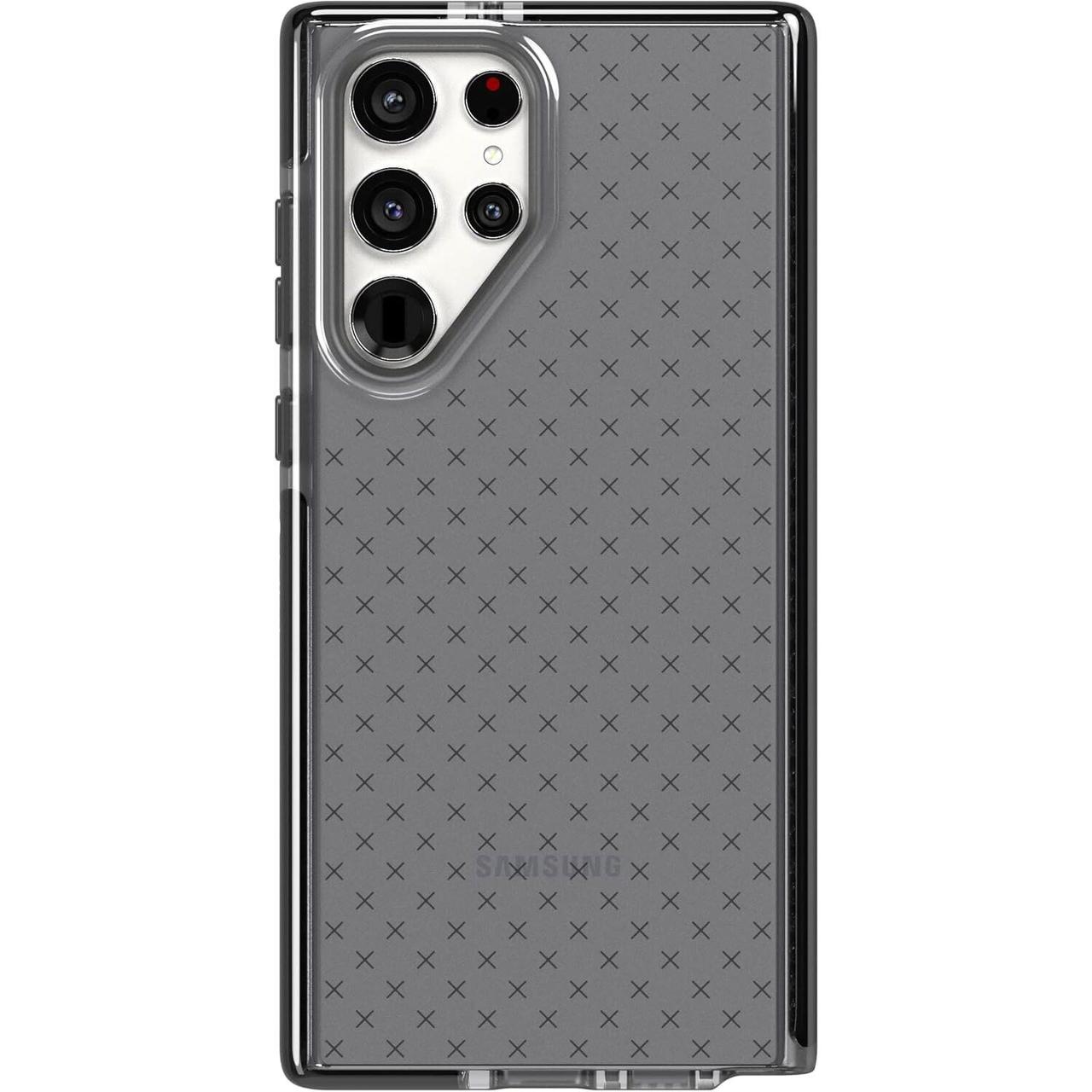 Чохол-накладка Tech21 Evo Check для Samsung Galaxy S22 Ultra SM-S908 чорний (T21-9377), протиударний, термополіуретан, фото 1