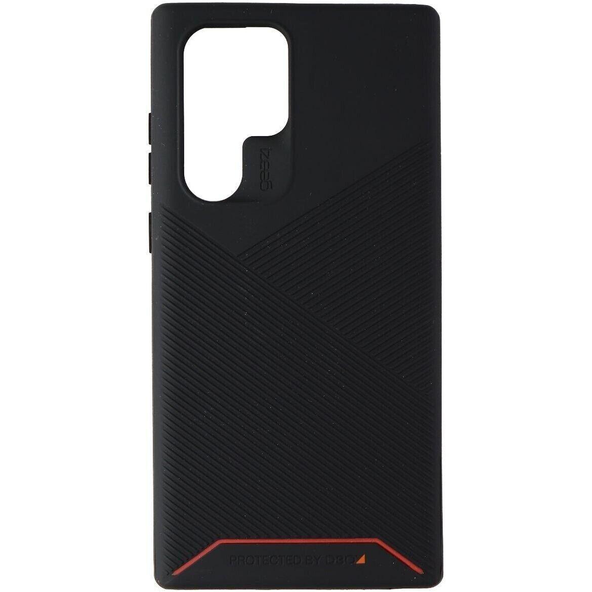 Чохол-накладка Zagg Gear4 Battersea Denali D30 для Samsung Galaxy S22 Ultra SM-S908 Black/Red, ударостійкий, стильний, фото 1