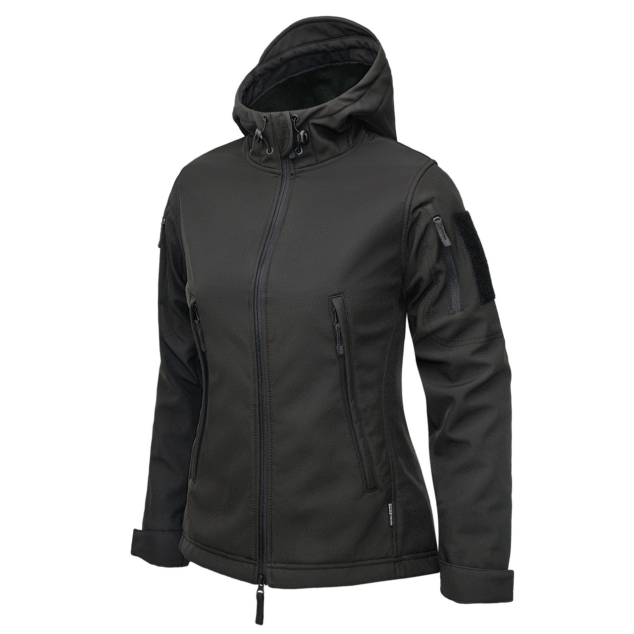 Тактична жіноча куртка ARMADA Soft Shell Black чорна - Win Tac
