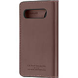 Чохол-книжка Platinum Leather Wallet для Samsung Galaxy S10 SM-G973 Brown (PT-MGS10LWFBR) протиударний, з кишенею для карт, фото 3