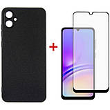 Чохол-накладка Dengos для Samsung Galaxy A05 SM-A055 Black (DG-KM-07) + захисне скло, силіконовий, фото 4