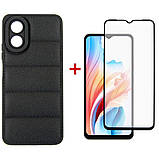 Чохол-накладка Dengos для Oppo A18/A38 Black (DG-KM-70) + захисне скло, силіконовий, форм-фактор накладка, фото 4