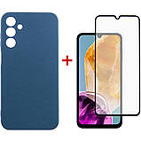 Чохол-накладка Dengos для Samsung Galaxy M15 SM-M156 Blue (DG-KM-89) + захисне скло, силіконовий матеріал, фото 4