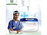 Лицьовий захисний щиток HEALTHWELL 32×22 см, протитуманний, з піною та регульованою стрічкою, фото 2