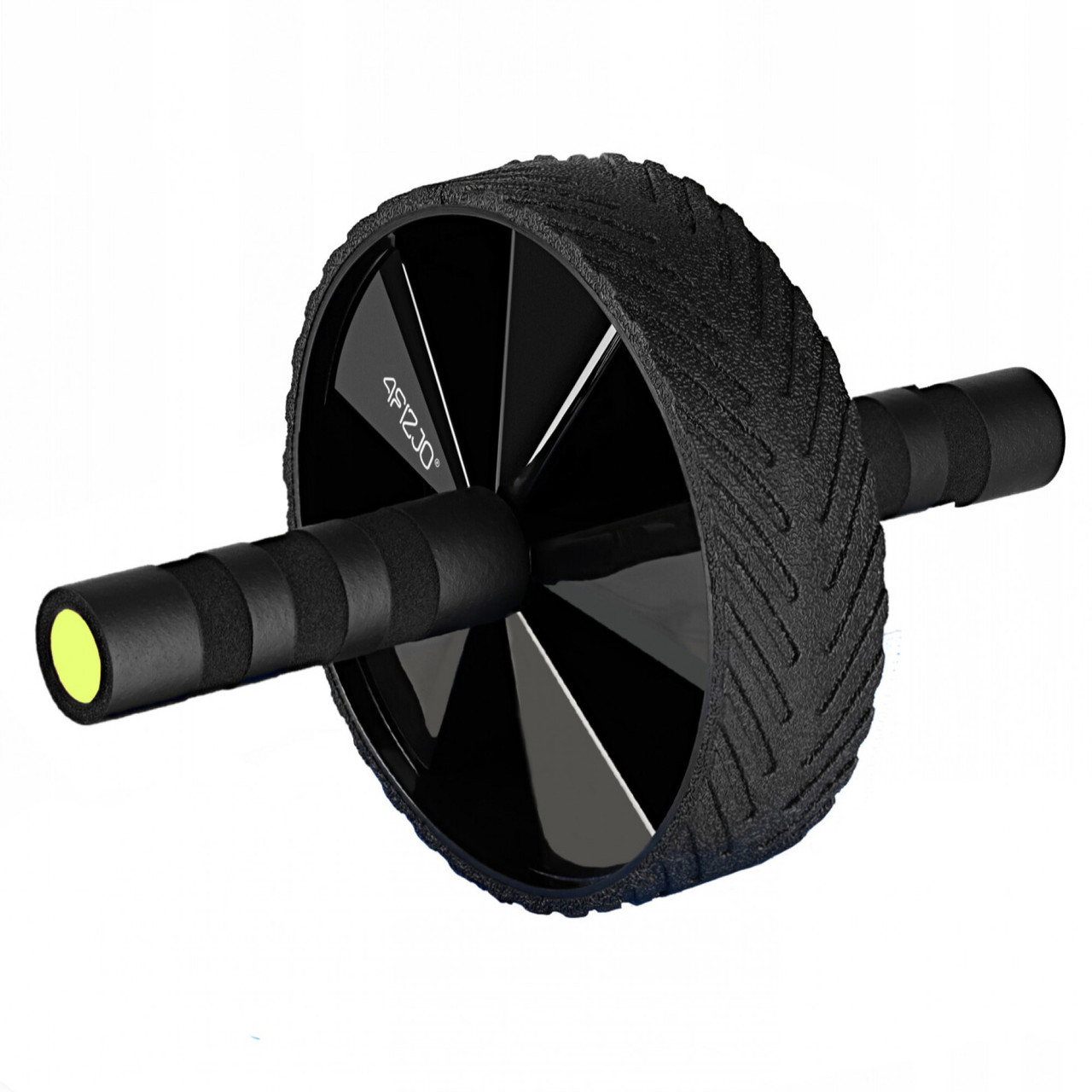 Ролик (гімнастичне колесо) для преса 4FIZJO Ab Wheel Black/Yellow (P-5907739314840), фото 1