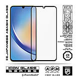 Захисне скло Armorstandart Icon для Samsung Galaxy A34 SM-A346 Black (ARM66211) 0,3 мм, олеофобне покриття, фото 2