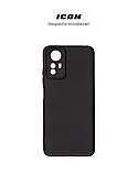 Чохол-накладка Armorstandart Icon для Xiaomi Redmi Note 12S 4G Camera cover Black (ARM67504) силікон, мікрофібра, фото 3