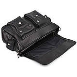 Сумка через плече зі шкіри наппа FA-6690-4lx TARWA чорний флотар, фото 5