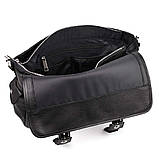 Сумка через плече зі шкіри наппа FA-6690-4lx TARWA чорний флотар, фото 10