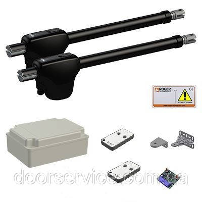 Автоматика для двостулкових воріт Roger Technology KIT MONOS4/220GO, фото 1