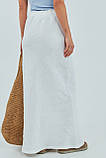 Лляна довга спідниця - білий цвет, L (є розміри) M, Нове, фото 2