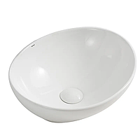 Раковина накладна Mixxus Premium ELLIPSE-0107 345х265х120 мм, біла (MP6525)