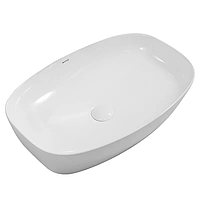 Раковина накладна Mixxus Premium DIVERSE-0111 600х380х140 мм, керамічна, глянцева, без отвору під змішувач (MP6561)