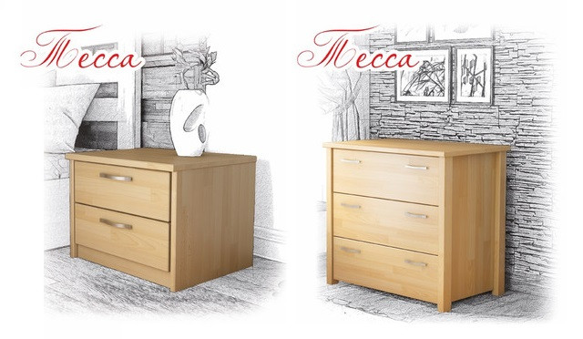 Білизняний ящик і меблі Тесса до ліжка Селена