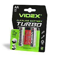 Батарейка Videx LR6 (AA) Turbo blister 2pcs