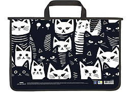 Портфель пластиковий на блискавці А4 Maxi 2 відділення, м