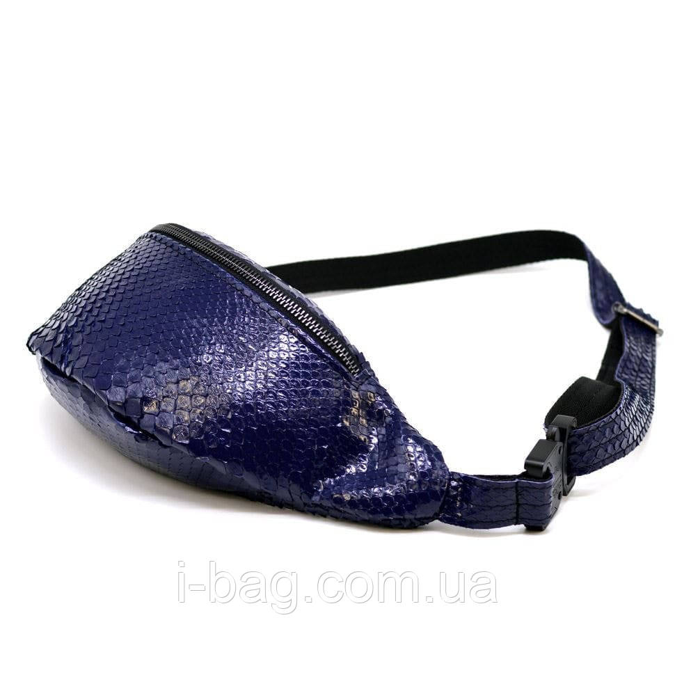 Ексклюзивна бананка сумка на пояс зі шкіри пітона REP3-3035-3md від Tarwa, фото 1