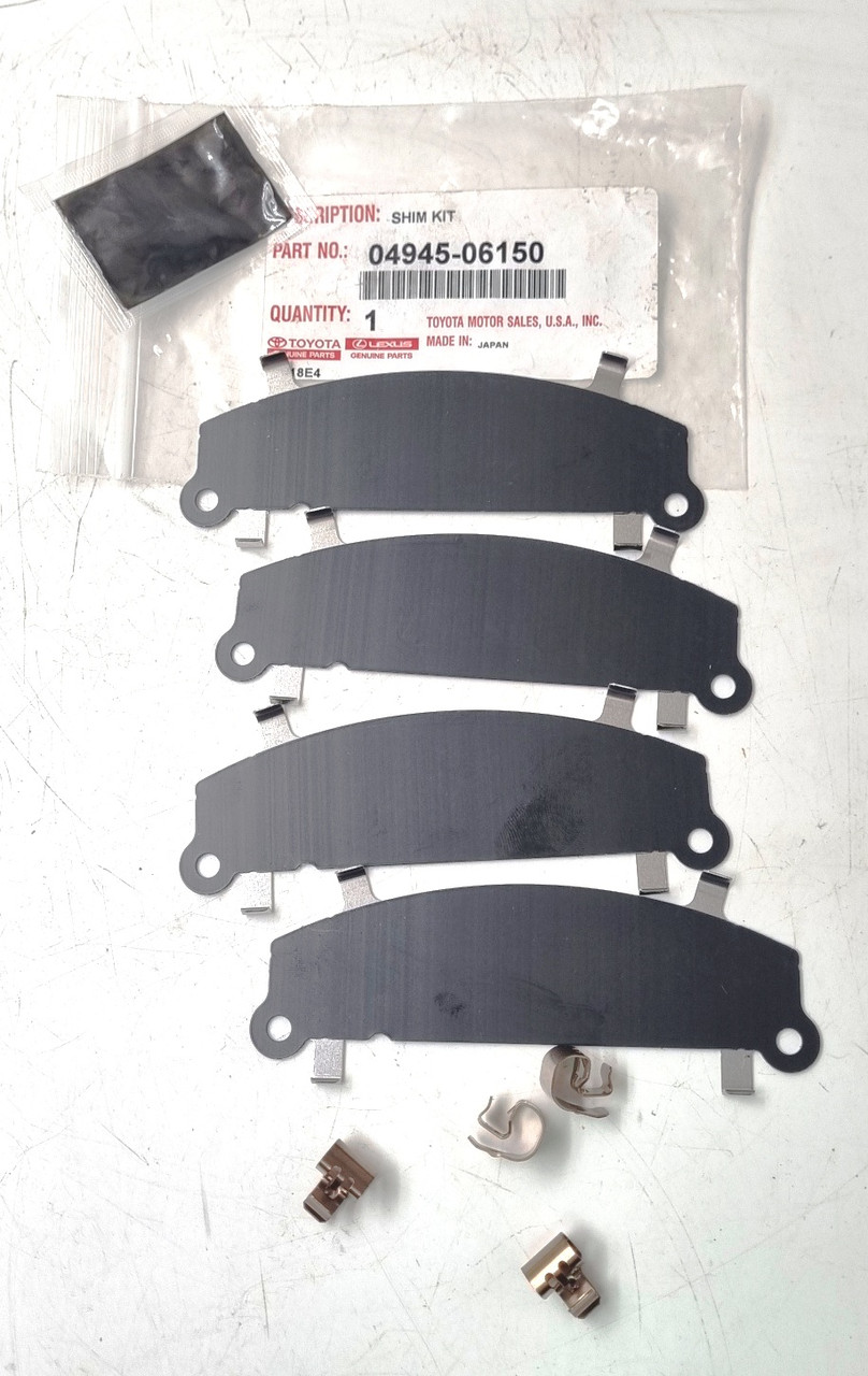 Комплект протискрипних пластин, оригінал 04945-06150 Тойота Камрі, РАВ4, Лексус ЕС, РХ 2001-2024